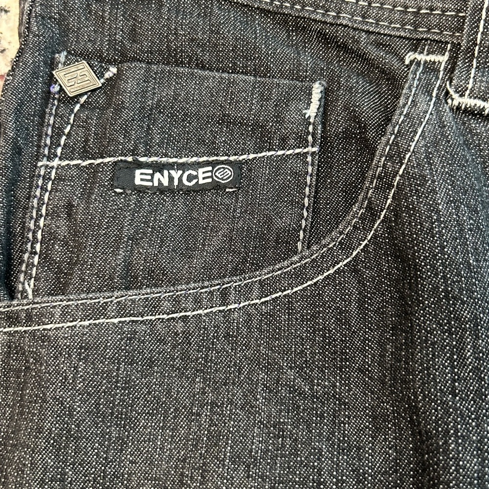 Enyce Men's‎ Charcoal Y2K Skater Grunge Jeans 40/34 - Picture 9 of 12